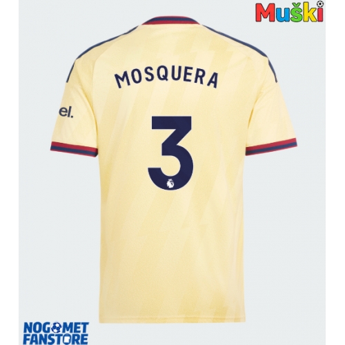 Arsenal Cristhian Mosquera #3 Rezervni Dres 2026-27 Kratak Rukav